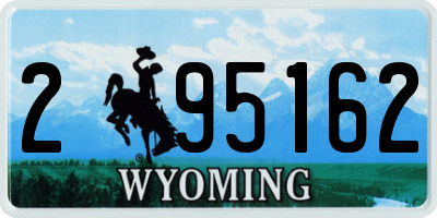 WY license plate 295162