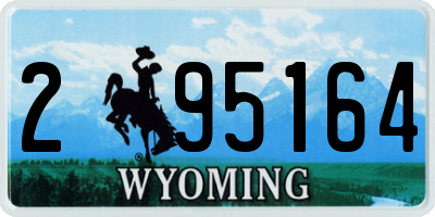WY license plate 295164
