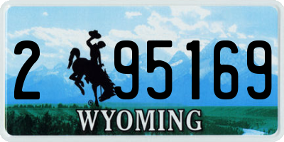 WY license plate 295169