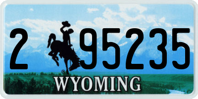 WY license plate 295235
