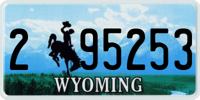 WY license plate 295253