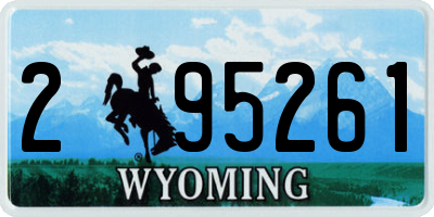 WY license plate 295261