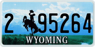 WY license plate 295264
