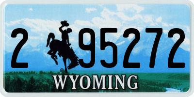 WY license plate 295272