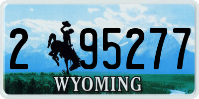 WY license plate 295277
