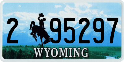 WY license plate 295297