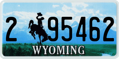 WY license plate 295462