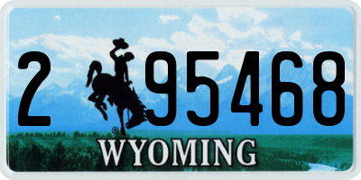 WY license plate 295468