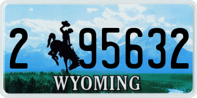 WY license plate 295632
