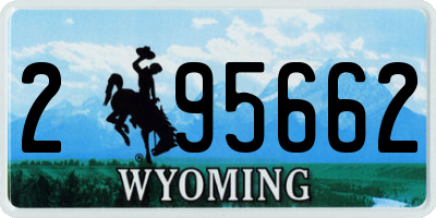 WY license plate 295662