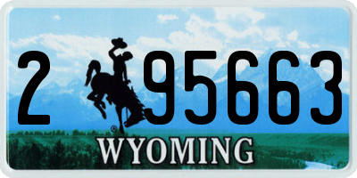 WY license plate 295663