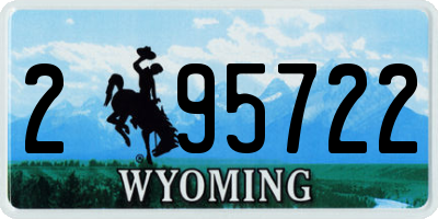 WY license plate 295722