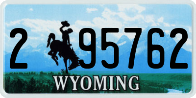 WY license plate 295762