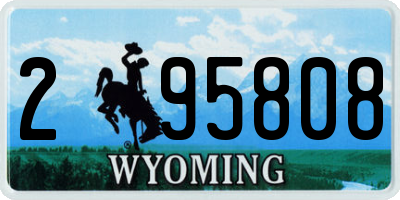 WY license plate 295808