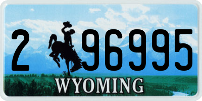 WY license plate 296995