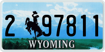 WY license plate 297811