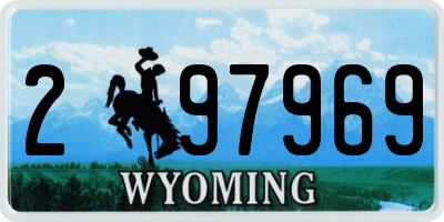 WY license plate 297969