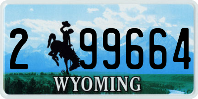 WY license plate 299664