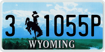 WY license plate 31055P