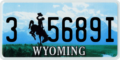WY license plate 35689I