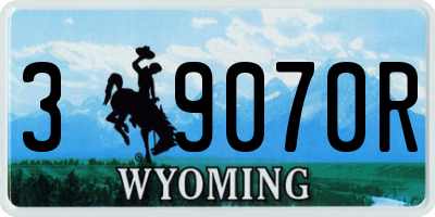 WY license plate 39070R