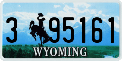 WY license plate 395161