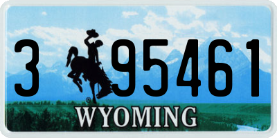 WY license plate 395461