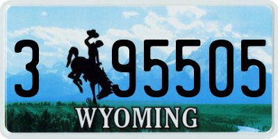 WY license plate 395505