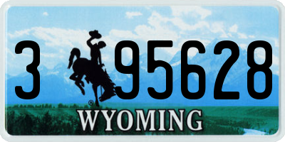 WY license plate 395628