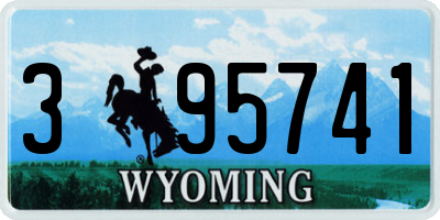WY license plate 395741