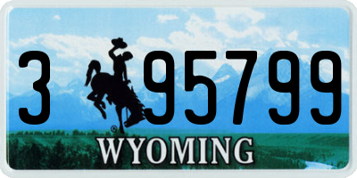 WY license plate 395799