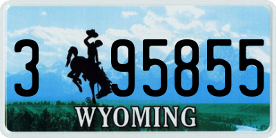 WY license plate 395855