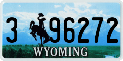 WY license plate 396272