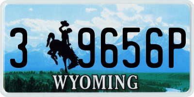 WY license plate 39656P