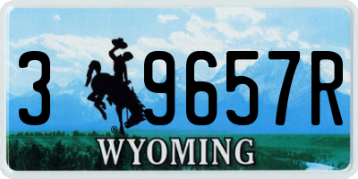 WY license plate 39657R