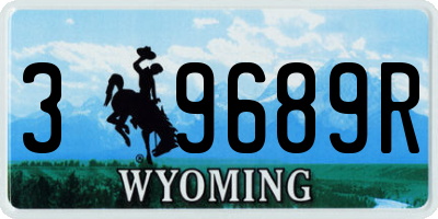 WY license plate 39689R