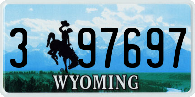 WY license plate 397697
