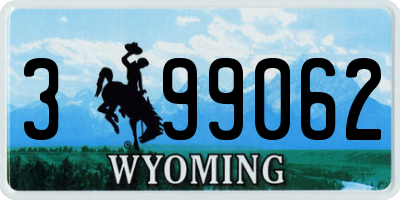WY license plate 399062
