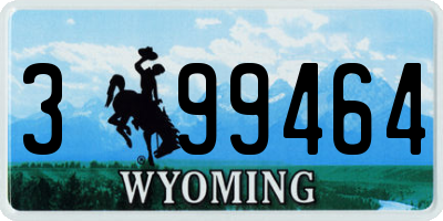 WY license plate 399464