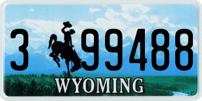 WY license plate 399488