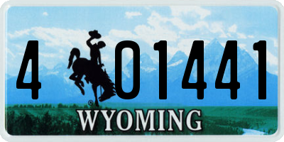 WY license plate 401441