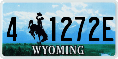 WY license plate 41272E