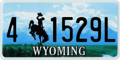 WY license plate 41529L