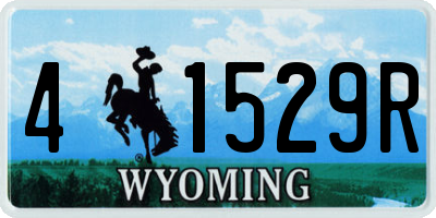 WY license plate 41529R