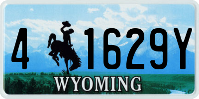 WY license plate 41629Y