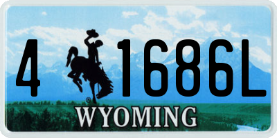 WY license plate 41686L