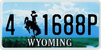 WY license plate 41688P