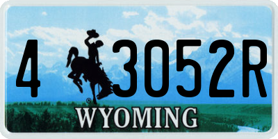 WY license plate 43052R