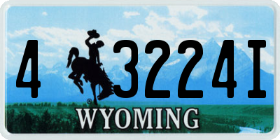 WY license plate 43224I