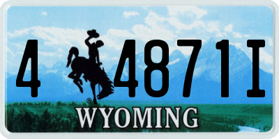 WY license plate 44871I